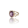 Natural Amethyst Ladies Silver Ring 3.50 Ct