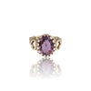 Natural Amethyst Ladies Silver Ring 3.50 Ct