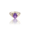 Natural Amethyst Ladies Silver Ring 1.65 Ct
