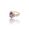 Natural Amethyst Ladies Silver Ring 2.55 Ct