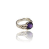 Natural Amethyst Silver Ring 2.15 Ct