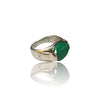 Natural Emerald Silver Ring 7.14 Ct