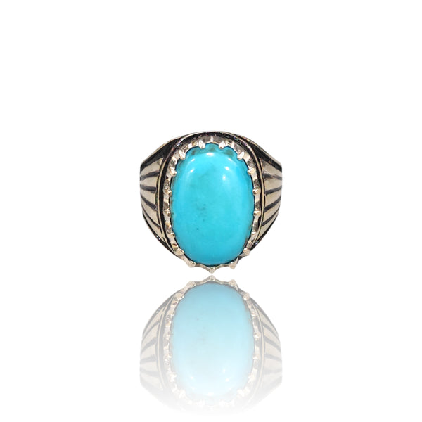 Natural American Fairoos Silver Ring 10.70 Ct