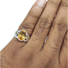 Natural Citrine Silver Ring 3.86 Ct