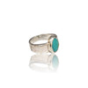 Natural Irani Fairoos Silver Ring 2.81 Ct