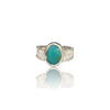 Natural Irani Fairoos Silver Ring 2.81 Ct