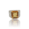 Natural Citrine Silver Ring 7.55 Ct