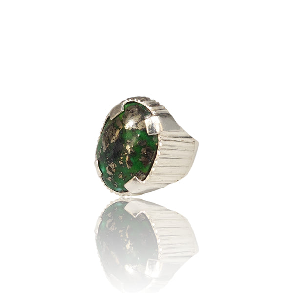 Natural Husaini Fairoos Silver Ring 19.92 Ct