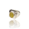 Natural Yellow Sapphire Silver Ring 7.54 Ct