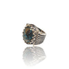 Natural Irani Fairoos Silver Ring 22.30 Ct