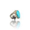 Natural American Fairoos Silver Ring 11.62 Ct