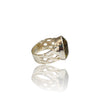 Natural Lemon Quartz Silver Ring 20.54 Ct