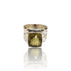 Natural Lemon Quartz Silver Ring 7.44 Ct