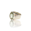 Natural Green Amethyst Silver Ring 8.35 Ct