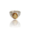 Natural Citrine Silver Ring 5.32 Ct