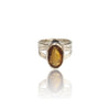 Natural Citrine Silver Ring 5.38 Ct