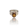 Natural Citrine Silver Ring 3.34 Ct
