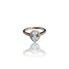 Natural Blue Topaz Ladies Silver Ring 2.40 Gms
