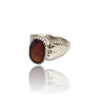 Natural Hessonite Silver Ring 4.85 Ct