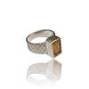 Natural Citrine Silver Ring 3.30 Ct