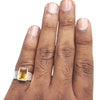 Natural Citrine Silver Ring 3.30 Ct