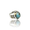Natural Irani Fairoos Silver Ring 9.42 Ct