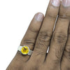Natural Citrine Silver Ring 4.03 Ct