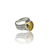 Natural Citrine Silver Ring 4.70 Ct