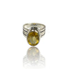 Natural Citrine Silver Ring 5.71 Ct