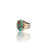 Natural Irani firoza turquoise silver ring 7.64ct — lab certified Click Gems