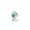 Natural American firoza turquoise silver ring 16.16ct — lab certified Click Gems