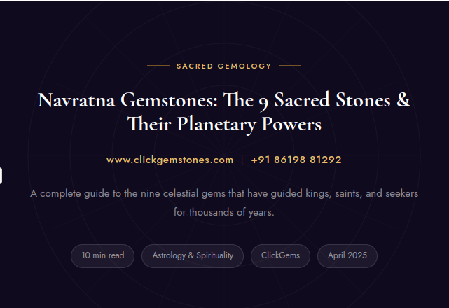 Navratna Gemstones: The 9 Sacred Stones &amp; Their Planetary Powers