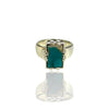 Natural Irani Fairoos Silver Ring 3.37 Ct