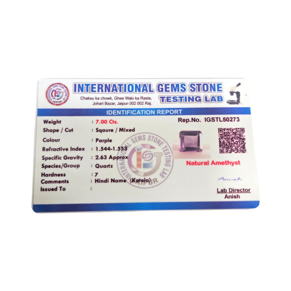 Natural Amethyst 7.00Ct