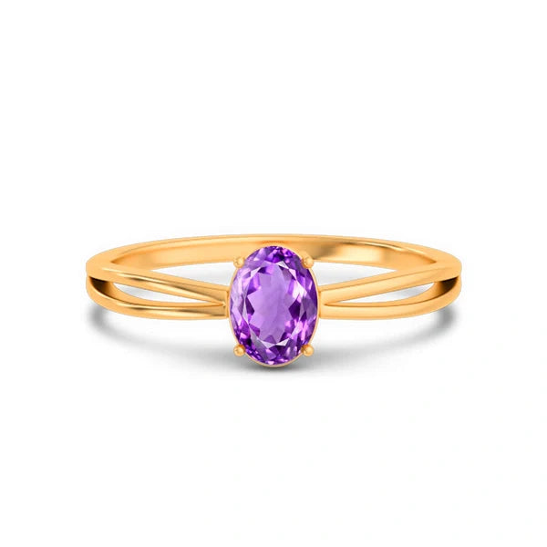 Amethyst Panchdhatu Ring R43
