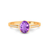 Amethyst Panchdhatu Ring R53
