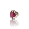 Natural natural ruby manik silver ring 14.78ct — lab certified Click Gems