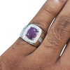 Natural Ruby Silver Thailand Model Ring 3.70 Ct — natural natural ruby manik ring view 4