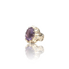Natural amethyst katela silver ring 16.40ct — lab certified Click Gems
