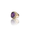 Natural amethyst katela silver ring 12.65ct — lab certified Click Gems