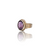 Natural amethyst katela silver ring 11.69ct — lab certified Click Gems