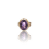 Natural Amethyst Silver Ring 11.69 Ct — close up detail, authentic amethyst katela silver ring