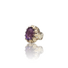Natural amethyst katela silver ring 16.80ct — lab certified Click Gems