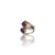 Natural amethyst katela silver ring 3.00ct — lab certified Click Gems