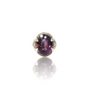 Natural Amethyst Silver Ring 16.51 Ct — close up detail, authentic amethyst katela silver ring
