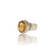 Natural citrine sunela silver ring 9.10ct — lab certified Click Gems