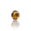 Natural Citrine Silver Ring 11.17 Ct — close up detail, authentic citrine sunela silver ring