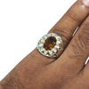 Natural Citrine Silver Ring 3.60 Ct — natural citrine sunela ring view 4