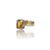 Natural citrine sunela silver ring 4.18ct — lab certified Click Gems
