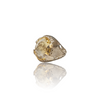 Natural citrine sunela silver ring 9.65ct — lab certified Click Gems